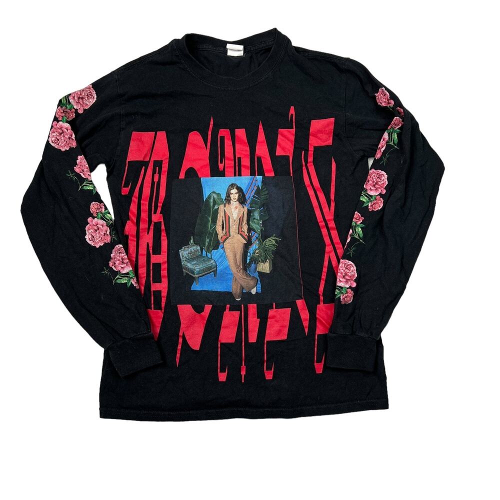 Borns Blue Madonna 2018 Tour Long Sleeve Tee T-Shirt Black Adult Size Small